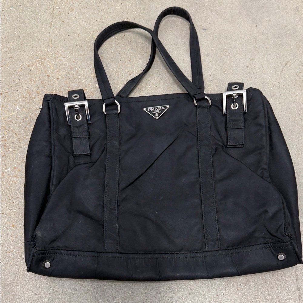Prada Black Nylon Shoulder Bag